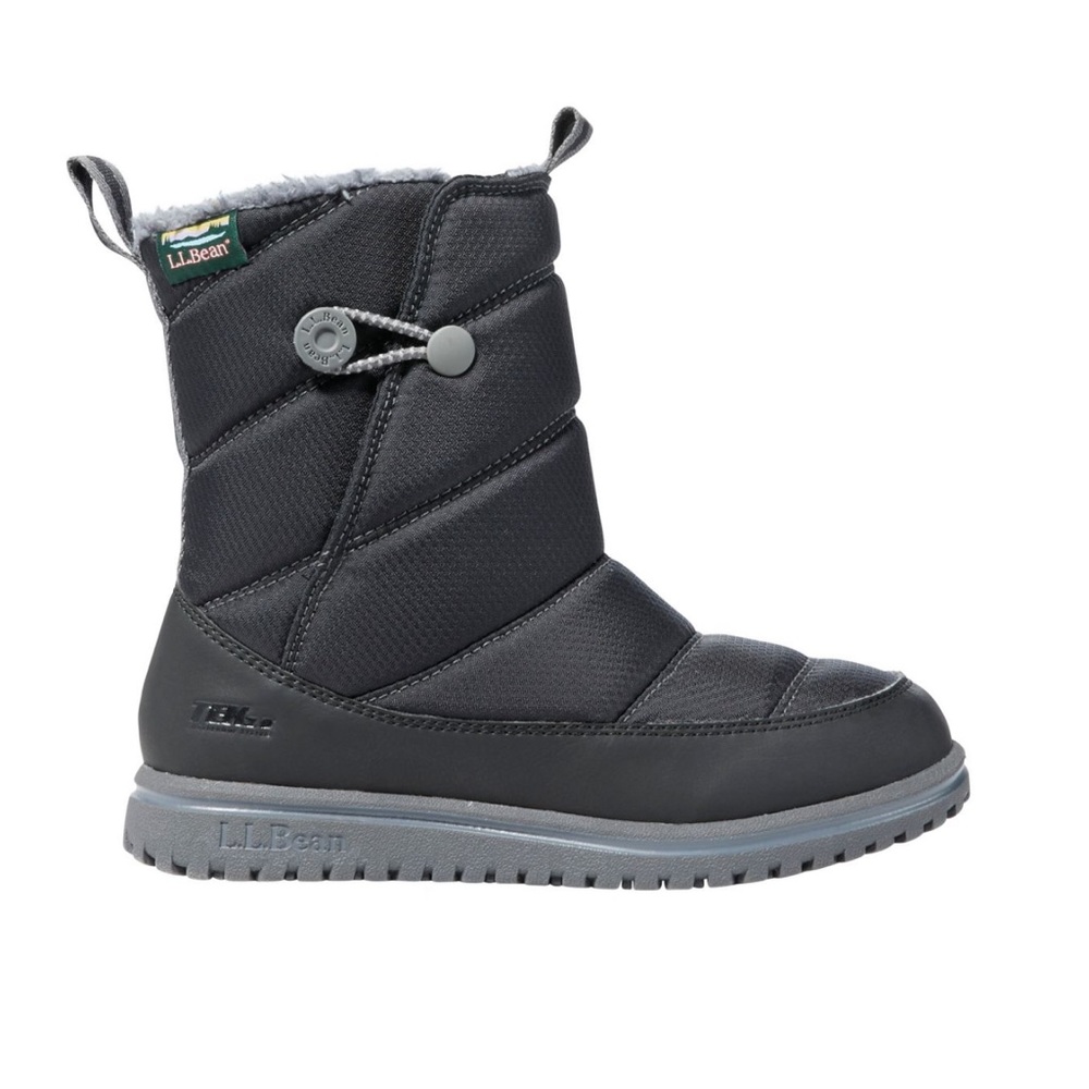 Kids Black LL Bean size 1 snow boots gently used.